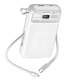 NT-PW34 20W + 15W PD 15W 10000 MAh Taşınabilir Powerbank (Beyaz) NT-104927