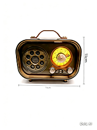 Klasik Radyo Bluetooth Hoparlör Fm Radyo Usb Tf Aux